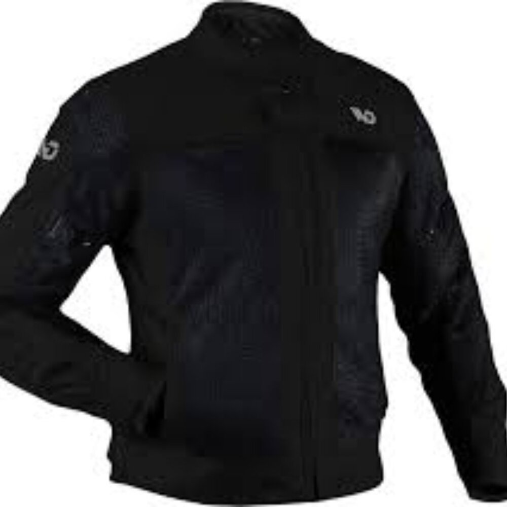 WD Miami Black Mesh Moto Jacket – Men’s Motorcycle Jacket –S